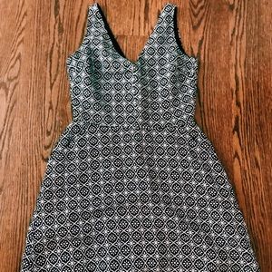 Gap Black and White Skater Dress 0P